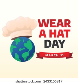 vector graphic of Wear A Hat Day ideal for Wear A Hat Day celebration.