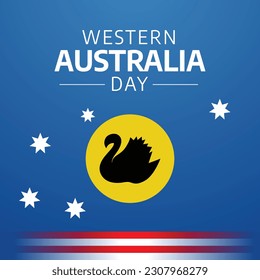 vector graphic of Western Australia Day good for Western Australia Day celebration. flat design. flyer design.flat illustration.