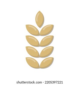 Vector graphic of wheat. Food illustration with flat design style. Suitable for content design assets