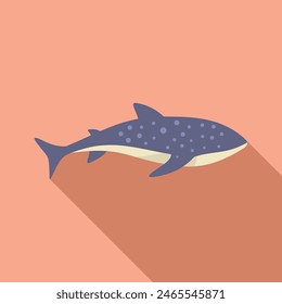 Vector graphic of a whimsical whale with adorable spots, ideal for children's designs