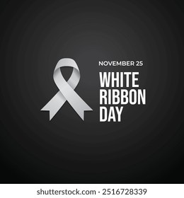 vector graphic of White Ribbon Day ideal for White Ribbon Day celebration.