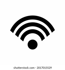 Vector Graphic of WiFi Connection - Black Style - simple illustration. Editable stroke. Design template vector.outline style design.Vector graphic illustration