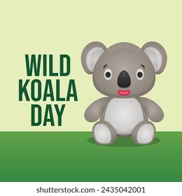vector graphic of Wild Koala Day ideal for Wild Koala Day celebration.