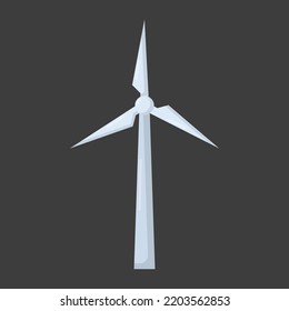 Vector graphic of windmill. Windmill illustration with flat design style. Suitable for content design assets