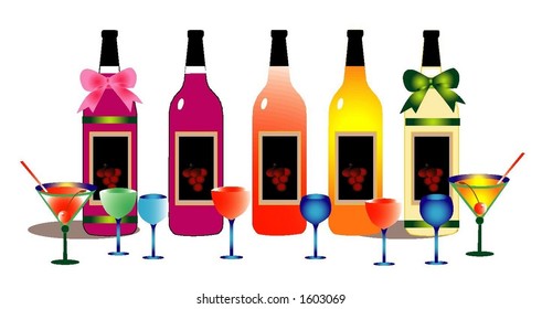 Vector Graphic, wine