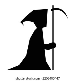 Vector graphic of witch. Witch black icon illustration witch flat design style. Suitable for content design assets, banner, or halloween poster