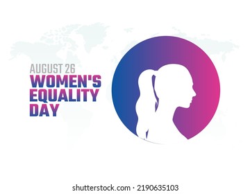 vector graphic of women's equality day good for women's equality day celebration. flat design. flyer design.flat illustration.