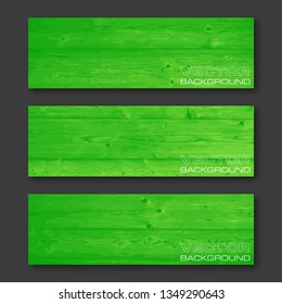 Vector graphic wood design banner. Wooden pattern backgrounds different color. Paper banner wooden style. Abstract wood pattern