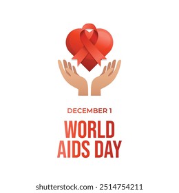 gráfico vetorial do Dia Mundial da AIDS ideal para a celebração do Dia Mundial da AIDS.
