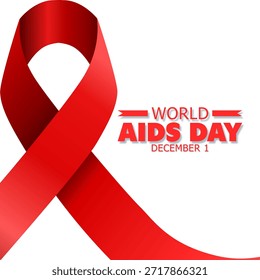 Vector gráfico del Día Mundial del SIDA ideal para la celebración del Día Mundial del SIDA