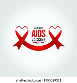 Vector Graphic Of World Aids Vaccine Day Good For World Aids Vaccine Day Celebration. Flat Design. Flyer Design.flat Illustration.