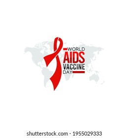 Vector Graphic Of World Aids Vaccine Day Good For World Aids Vaccine Day Celebration. Flat Design. Flyer Design.flat Illustration.