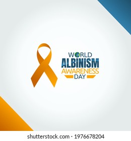 vector graphic of world albinism awareness day good for world albinism awareness day celebration. flat design. flyer design.flat illustration.