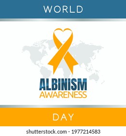 vector graphic of world albinism awareness day good for world albinism awareness day celebration. flat design. flyer design.flat illustration.	