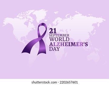 vector graphic of world alzheimer's day good for world alzheimer's day celebration. flat design. flyer design.flat illustration.