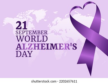 vector graphic of world alzheimer's day good for world alzheimer's day celebration. flat design. flyer design.flat illustration.