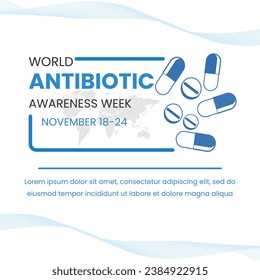 Vector graphic of World Antibiotic Awareness Week