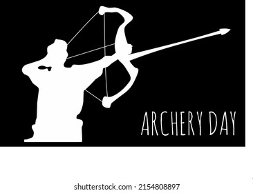 Vector graphic of world archery day for world archery day celebration. flat design. flyer design. flat illustration. May 14.
