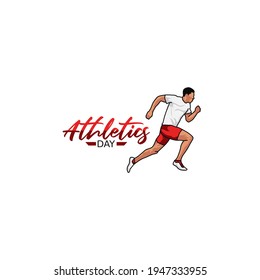 Vector Graphic Of World Athletics Day Good For World Athletics Day Celebration. Flat Design. Flyer Design.flat Illustration.