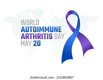 vector graphic of world autoimmune arthritis day good for world autoimmune arthritis day celebration. flat design. flyer design.flat illustration.