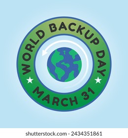 vector graphic of World Backup Day ideal for World Backup Day celebration.