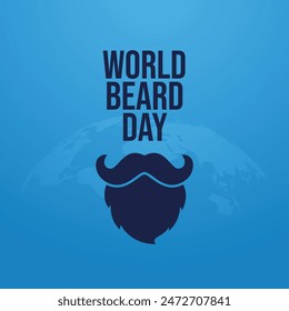 vector graphic of World Beard Day ideal for World Beard Day celebration.
