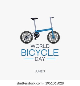 vector graphic of world bicycle day good for world bicycle day celebration. flat design. flyer design.flat illustration.