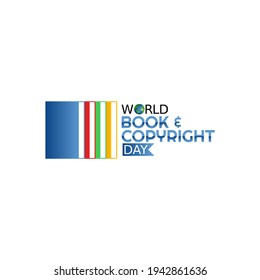 vector graphic of world book and copyright day good for world book and copyright day celebration. flat design. flyer design.flat illustration.