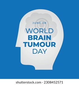 vector graphic of World Brain Tumour Day good for World Brain Tumour Day celebration. flat design. flyer design.flat illustration.