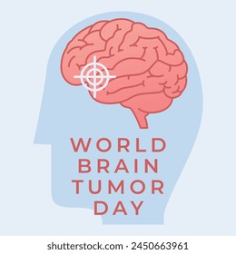 vector graphic of World Brain Tumour Day ideal for World Brain Tumour Day celebration.