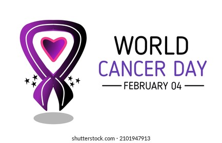 Vector graphic of world cancer day good for world cancer day celebration. flat design. flyer design.flat illustration.