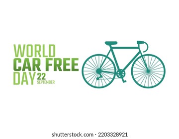 vector graphic of world car free day good for world car free day celebration. flat design. flyer design.flat illustration.