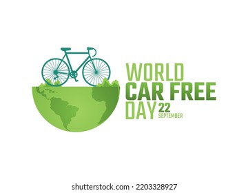 vector graphic of world car free day good for world car free day celebration. flat design. flyer design.flat illustration.