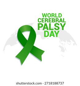 gráfico vetorial do Dia Mundial da Paralisia Cerebral ideal para a celebração do Dia Mundial da Paralisia Cerebral