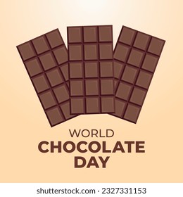vector graphic of World Chocolate Day good for World Chocolate Day celebration. flat design. flyer design.flat illustration.