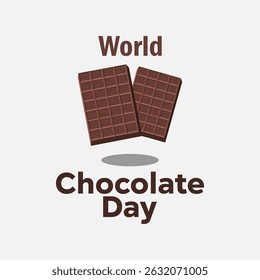 vector graphic of World Chocolate Day, ideal for World Chocolate Day celebration.
