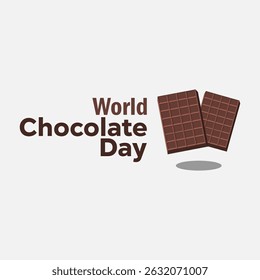 vector graphic of World Chocolate Day, ideal for World Chocolate Day celebration.
