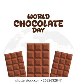 vector graphic of World Chocolate Day ideal for World Chocolate Day celebration