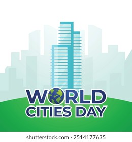 vector graphic of World Cities Day ideal for World Cities Day celebration.