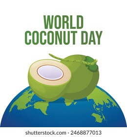 vector graphic of World Coconut Day ideal for World Coconut Day celebration.