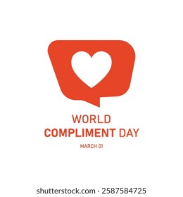 vector graphic of World Compliment Day good for national World Compliment Day celebration. flat design. flyer design.flat illustration.