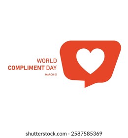 vector graphic of World Compliment Day good for national World Compliment Day celebration. flat design. flyer design.flat illustration.