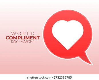 Vektorgrafik des World Compliment Day zur Feier des World Compliment Day.