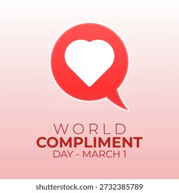Vector graphic of World Compliment Day for World Compliment Day celebration.