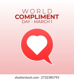 Vector graphic of World Compliment Day for World Compliment Day celebration.