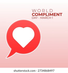 vector graphic of World Compliment Day ideal for World Compliment Day celebration