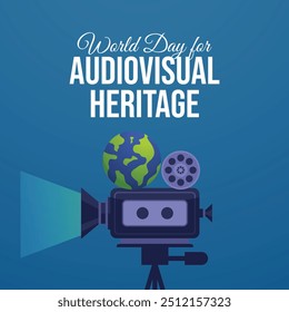 vector graphic of World Day for Audiovisual Heritage ideal for World Day for Audiovisual Heritage celebration.