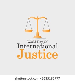 vector graphic of World Day for International Justice, ideal for World Day for International Justice celebration.
