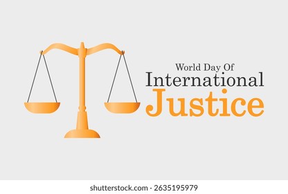 vector graphic of World Day for International Justice, ideal for World Day for International Justice celebration.
