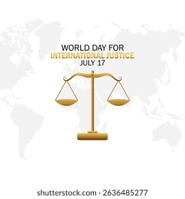 Vector graphic of World Day for International Justice for World Day for International Justice celebration.